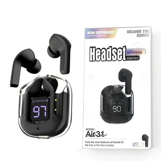 AIR 31 TWS Transparent Earbuds – Bold Design, Pure Sound